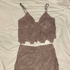 Charlotte Russe halter and skirt set